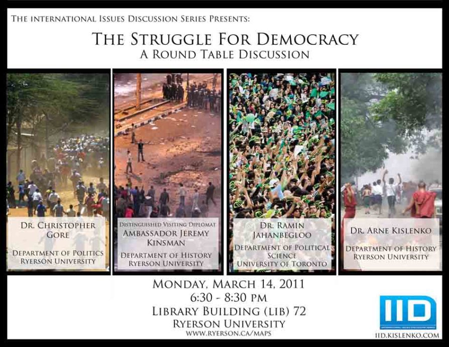 The Struggle for Democracy : A Round Table Discussion, Mon., March 14