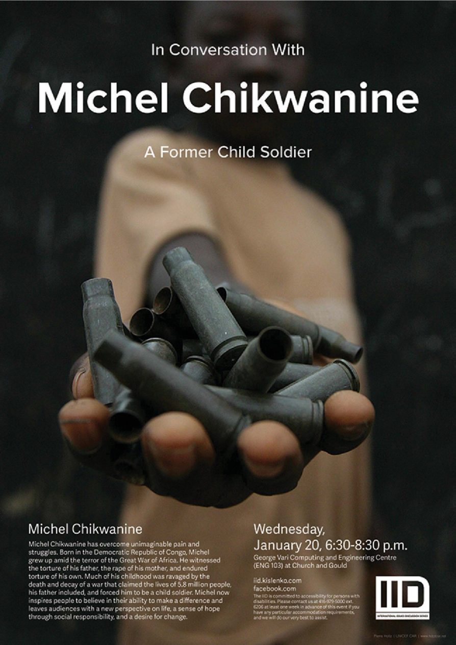 In Conversation with Michel Chikwanine, a Former Child Soldier, Wednesday, Jan. 9, 2016