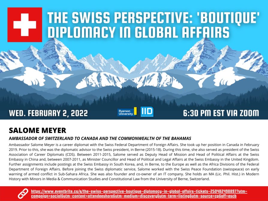 The Swiss Perspective: ‘Boutique’ Diplomacy in Global Affairs